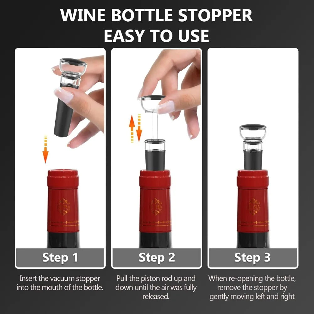 Electric Wine Aerator & Decanter Pump Quiet Dual-Pump