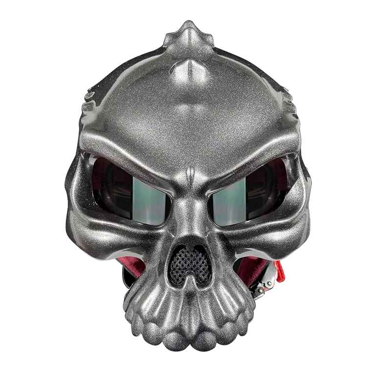 Retro Skull Half Face Motorcycle Helmet – ECE/DOT Approved