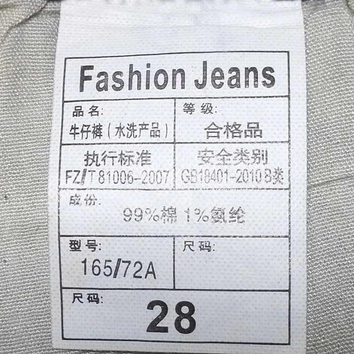 Ripped Jeans Slim Fit Dark Blue Destroyed Denim