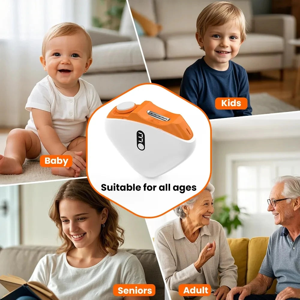 Electric Nail Clippers Automatic Trimmer with Light