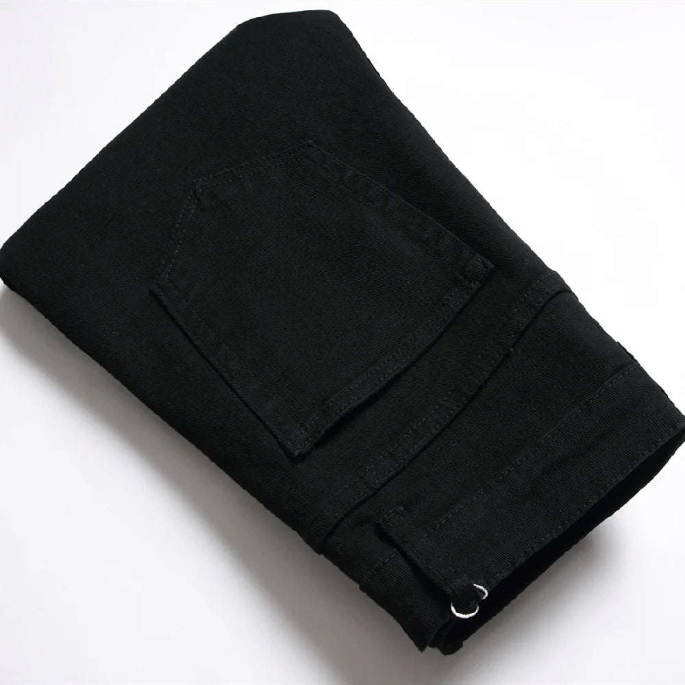 Men Black Stretch Fit Jeans
