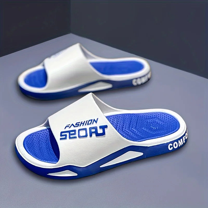 Men's Non-Slip Sporty Style Slides