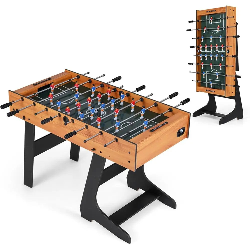 Folding Foosball Table, Freestanding with 2 Balls