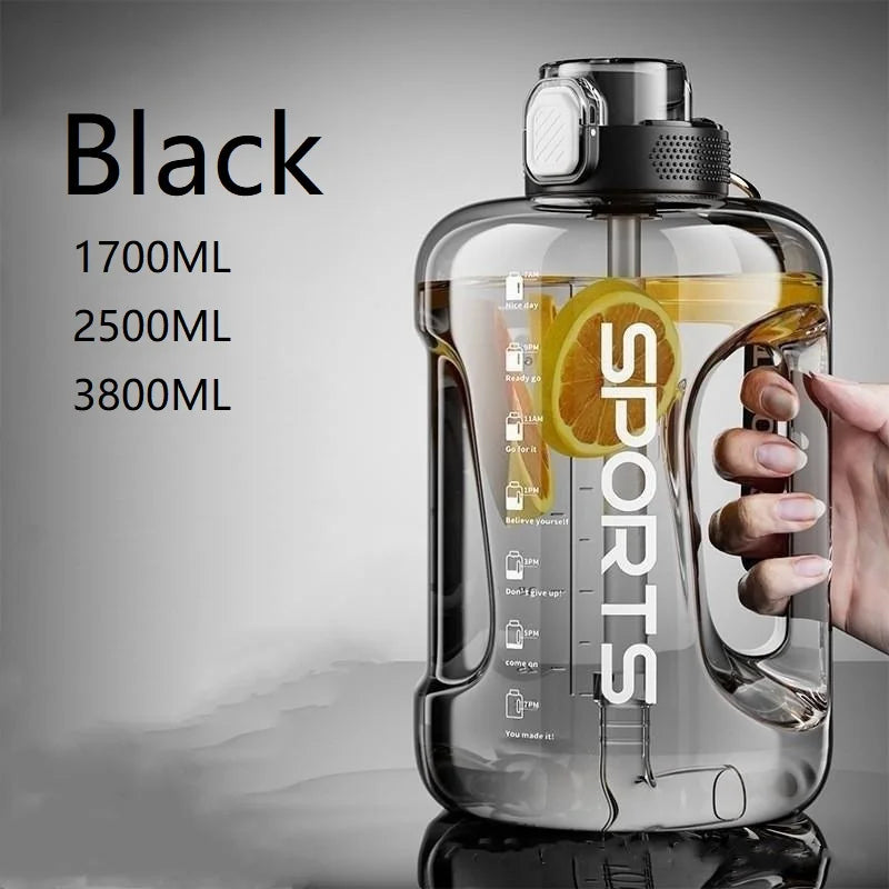 1700ML/2500ML/3800ML Fitness Drinking Bottle Large Capacity