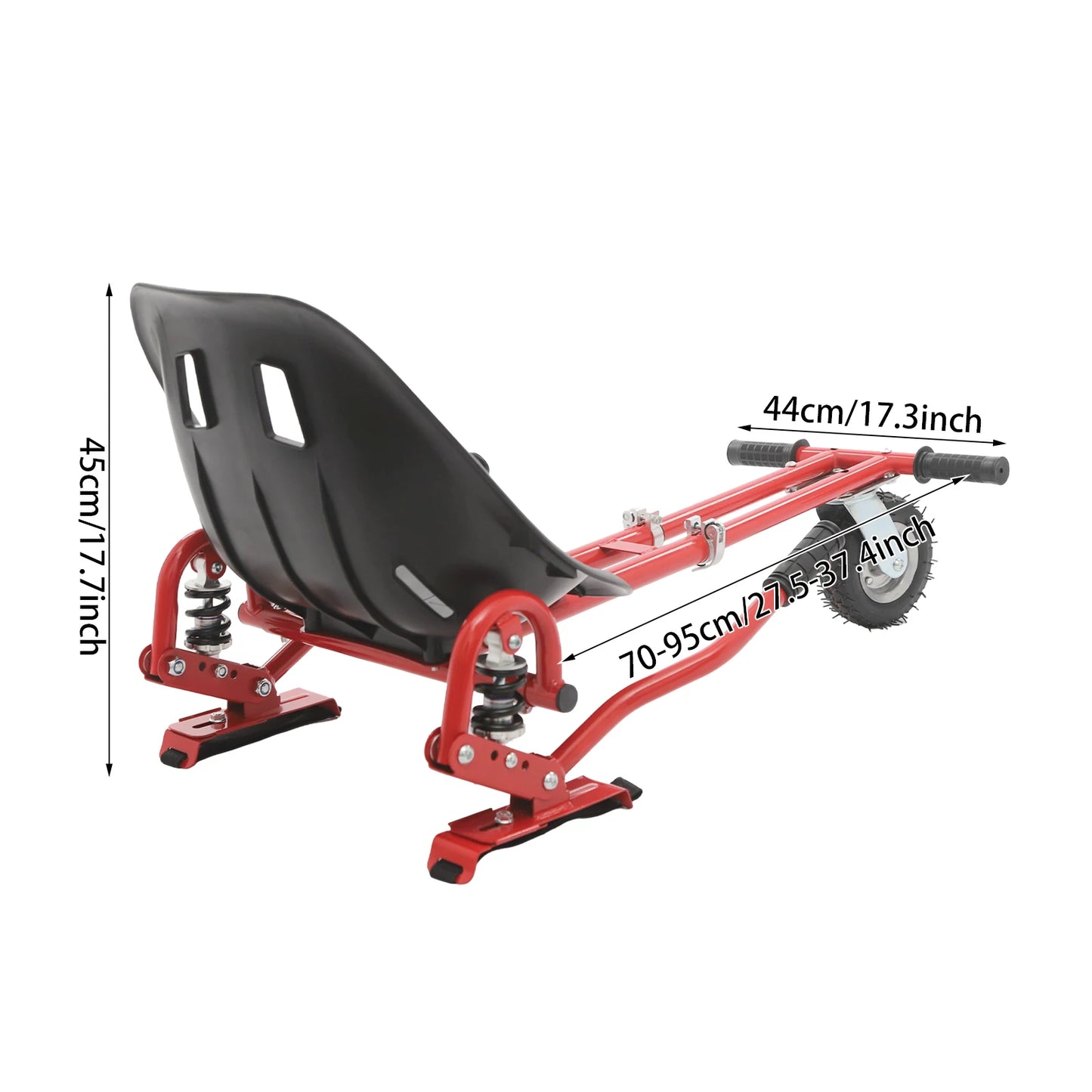 Scooter with Wheel Adjustable Frame Seat Load 220 lbs