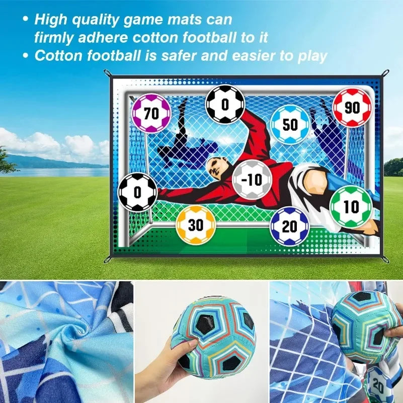 Soccer Game Mat Set Outdoor Indoor Soccer Training