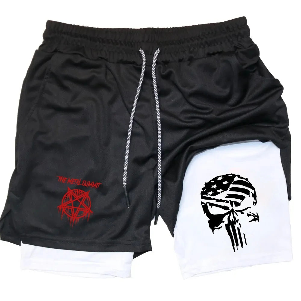 Double Layer Quick-Drying Performance Shorts
