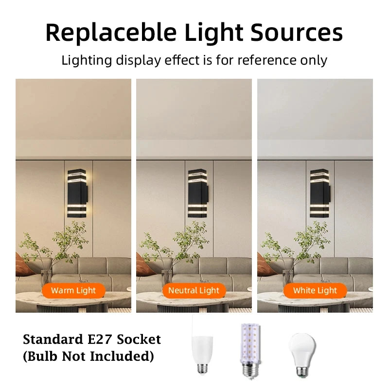 LED Outdoor Wall Sconce Waterproof