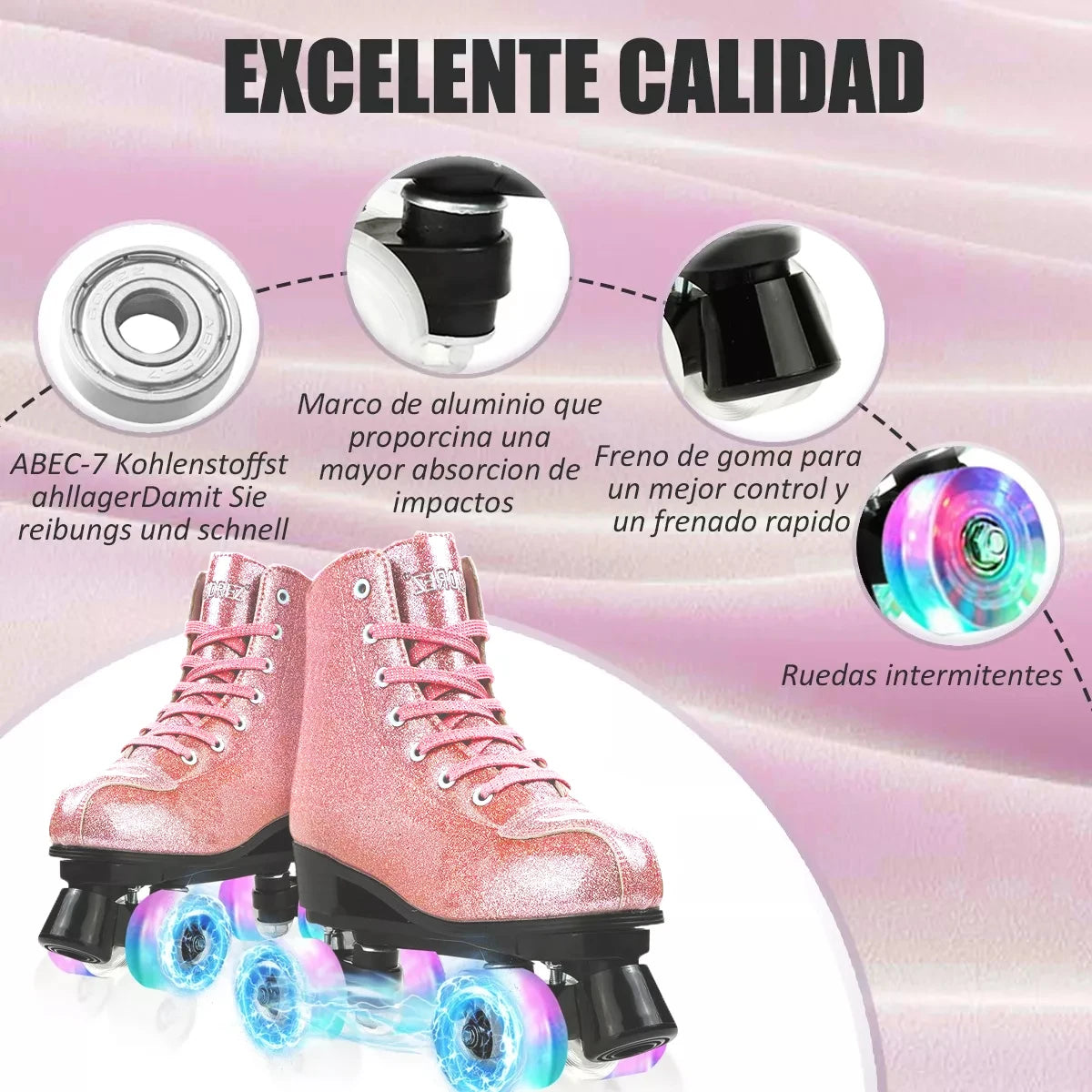 Beginner Outdoor Flashing Skate Shoes