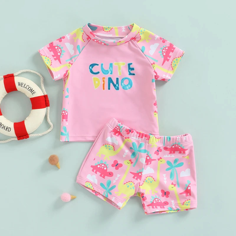 Two-Piece Fun Print Swimsuit