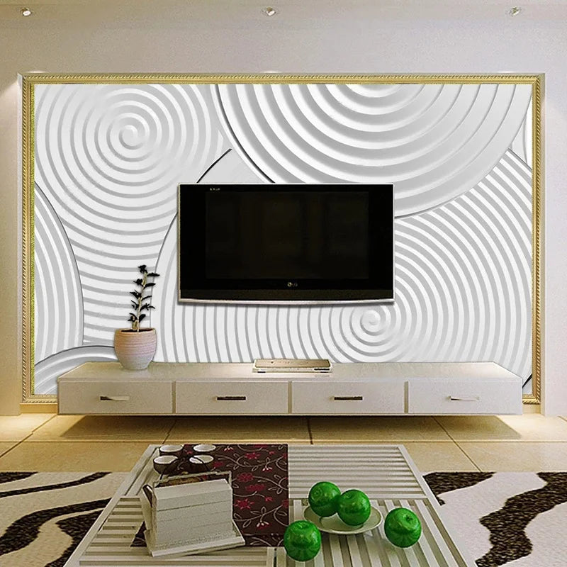 Custom Mural Wallpaper Modern 3D Abstract