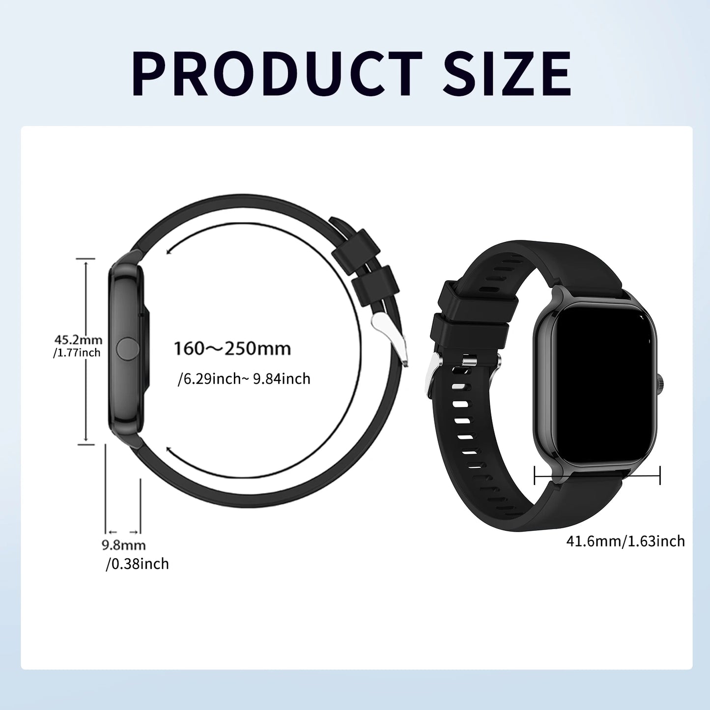 Smart Watch Wireless Fitness Monitoring for IPhone/Andriod