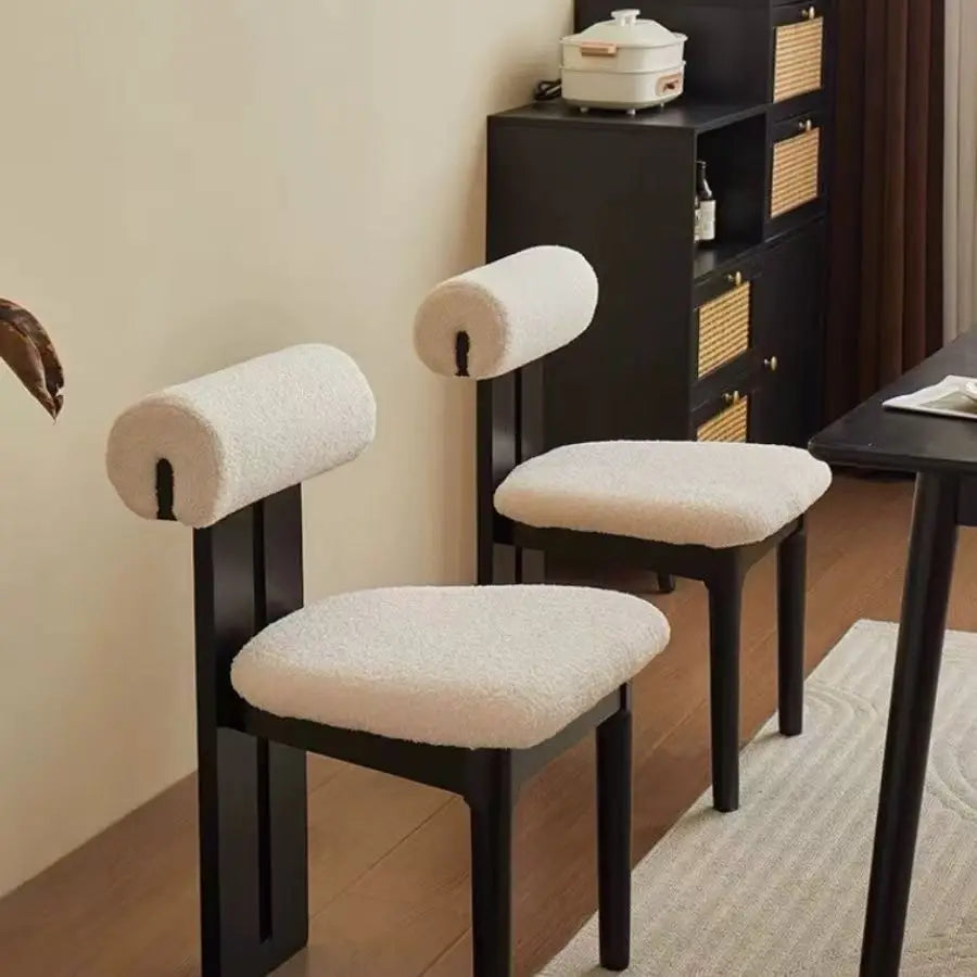 Nordic French Vintage Solid Wood Dining Chair