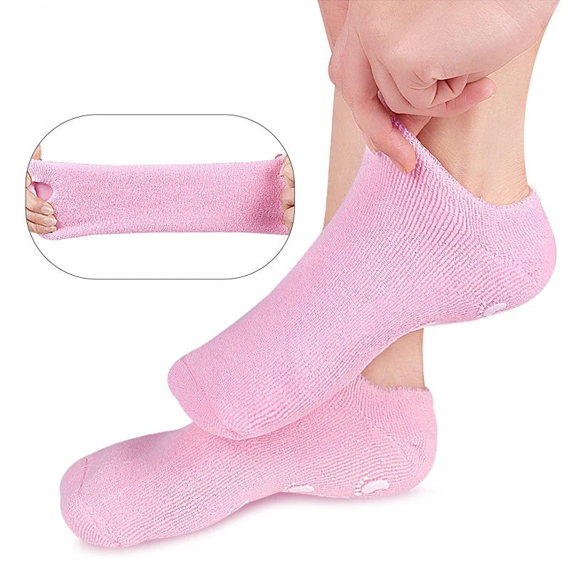 2pc Foot Care Spa Moisturizing Gel Socks Exfoliating
