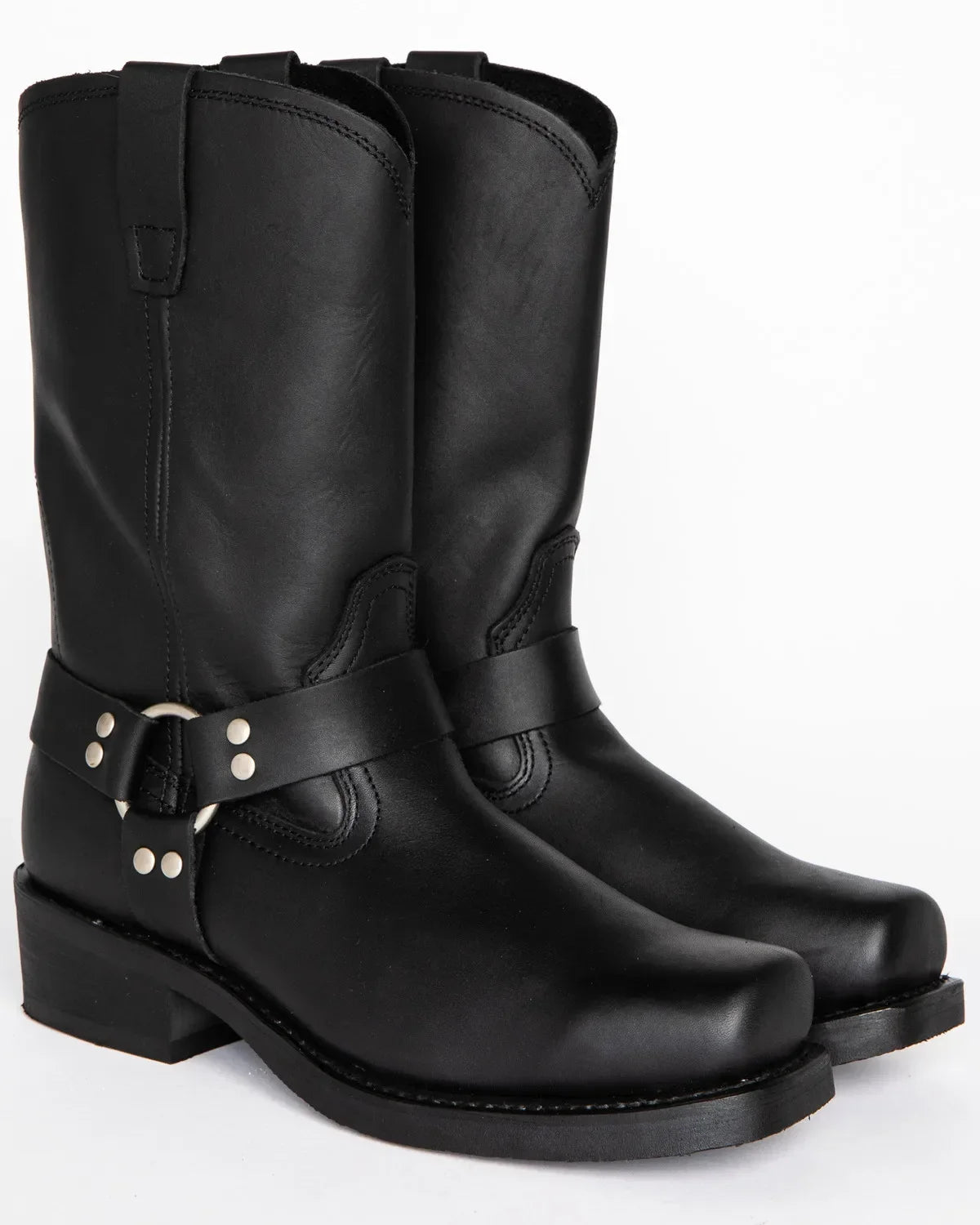 Retro Cowboy Boots Men Mid Calf