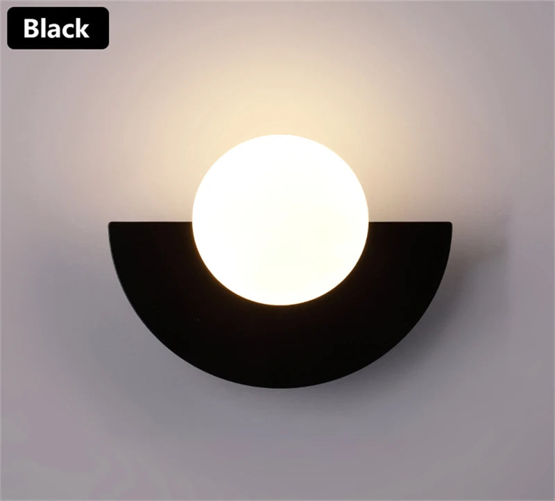 Plastic Ball G9 Bulb Round Sconce Light LED