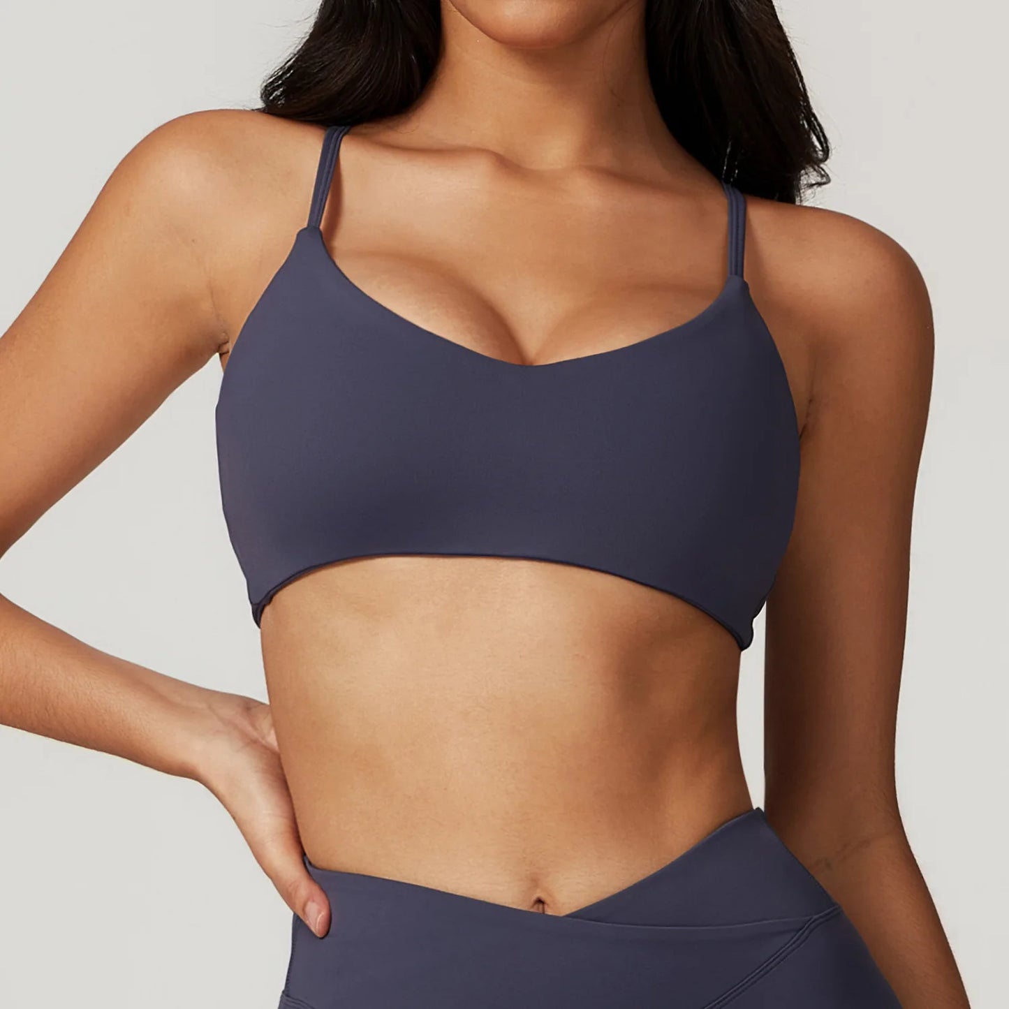 Workout Tank Top Backless Shockproof Breathable