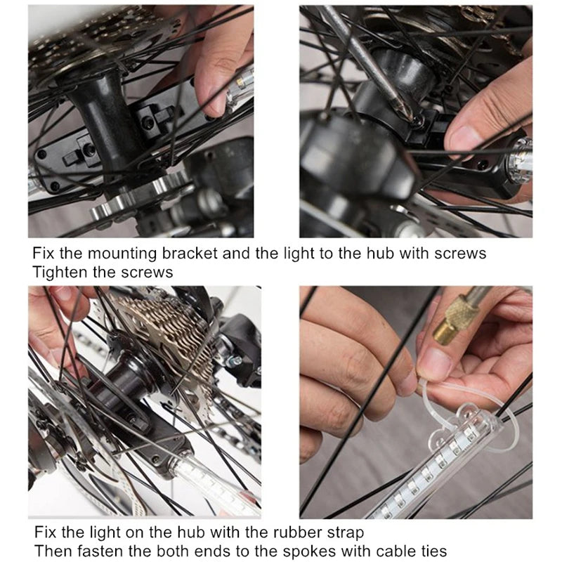 LEADBIKE Waterproof Bike Spoke Lights