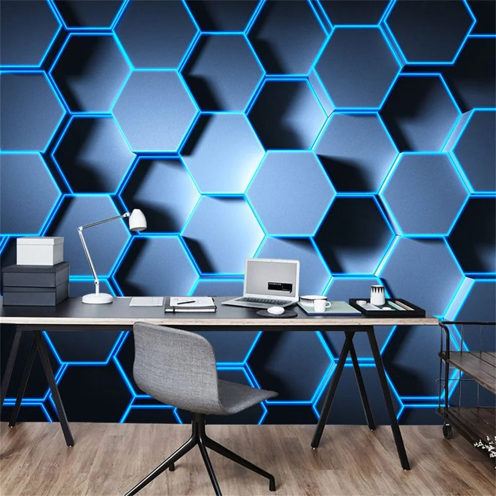 Customized 3D Geometric Wallpaper