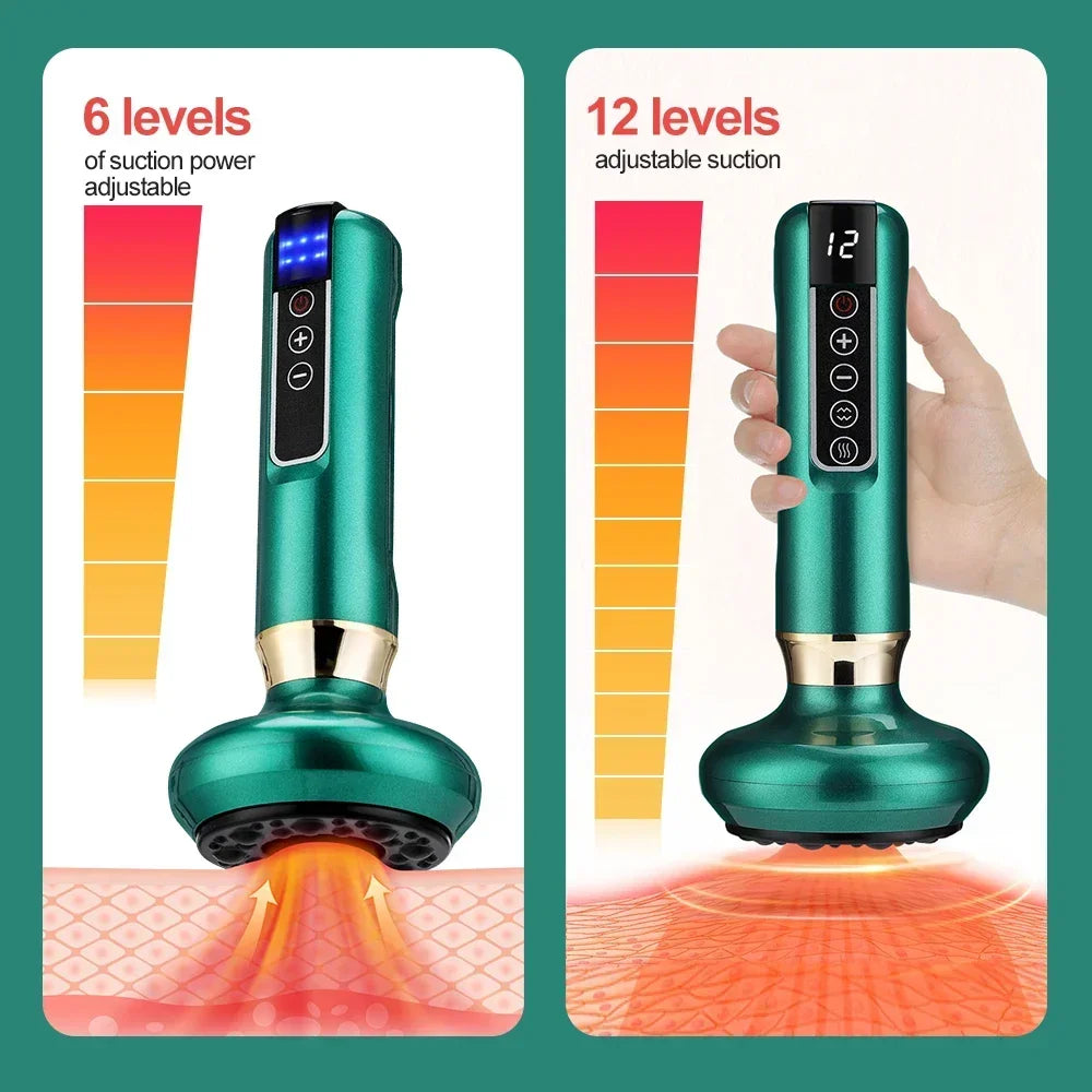 Tricolor Electric Massager Anti Cellulite Suction Cup