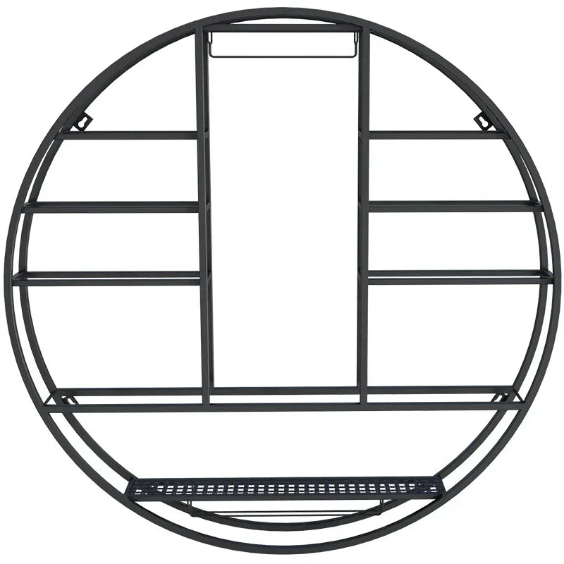 Wine Display Rack Wall Mounted Iron