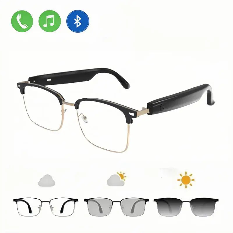 Bluetooth Smart Glasses Auto-Color Changing Touch Control