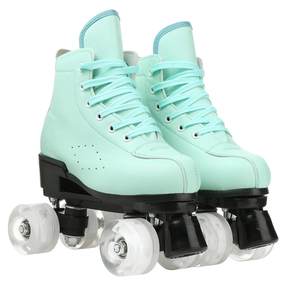 Outdoor PU Leather Roller Skates Breathable