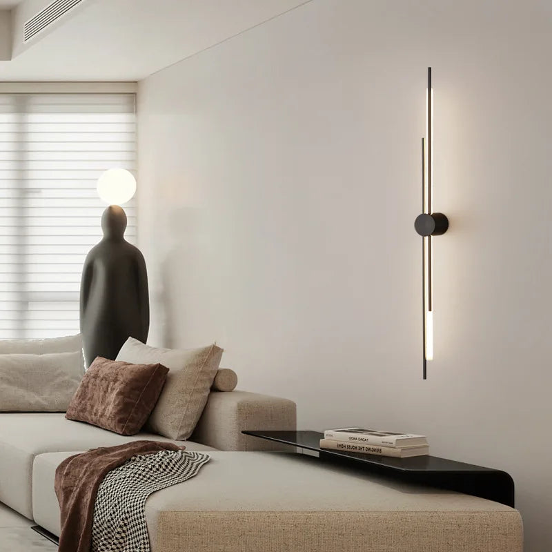 All Copper High-grade Luxury 3 Color Dimming LED Wall Lamp