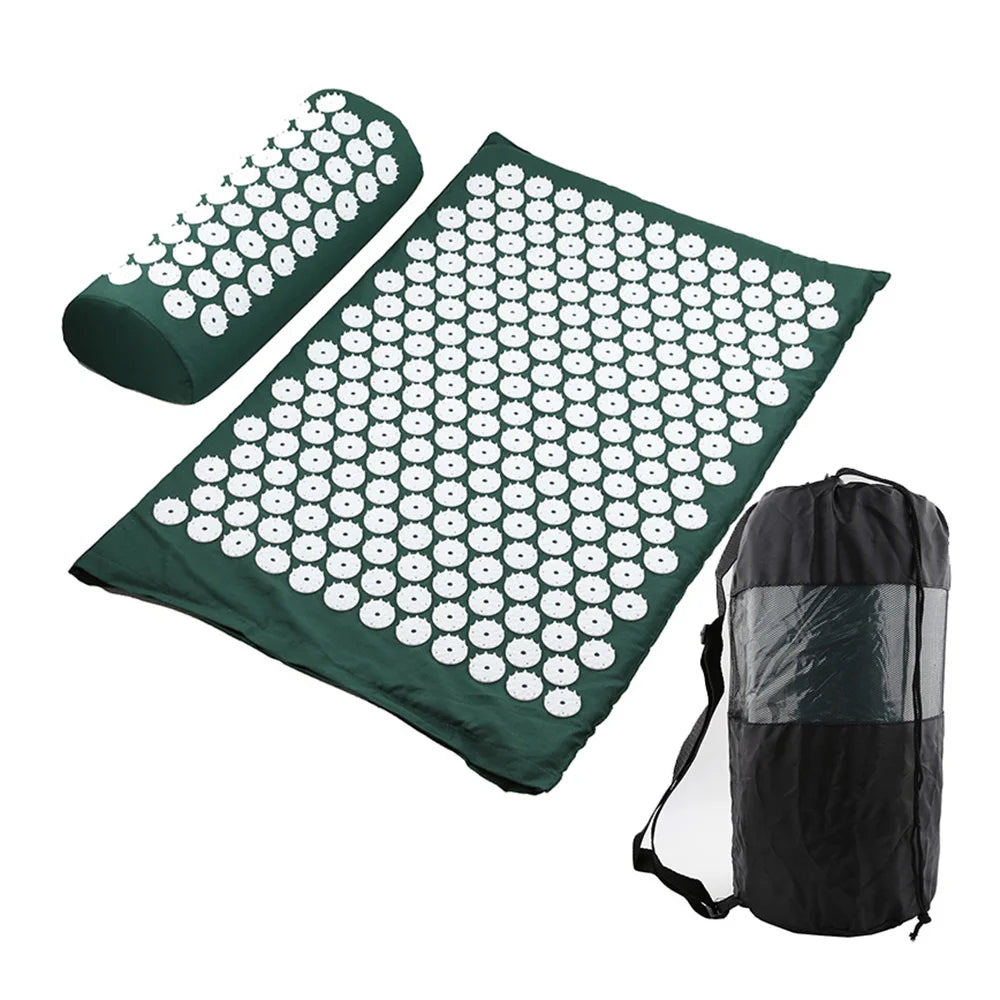 Acupressure Yoga Mat Relieve Stress Back Body Pain