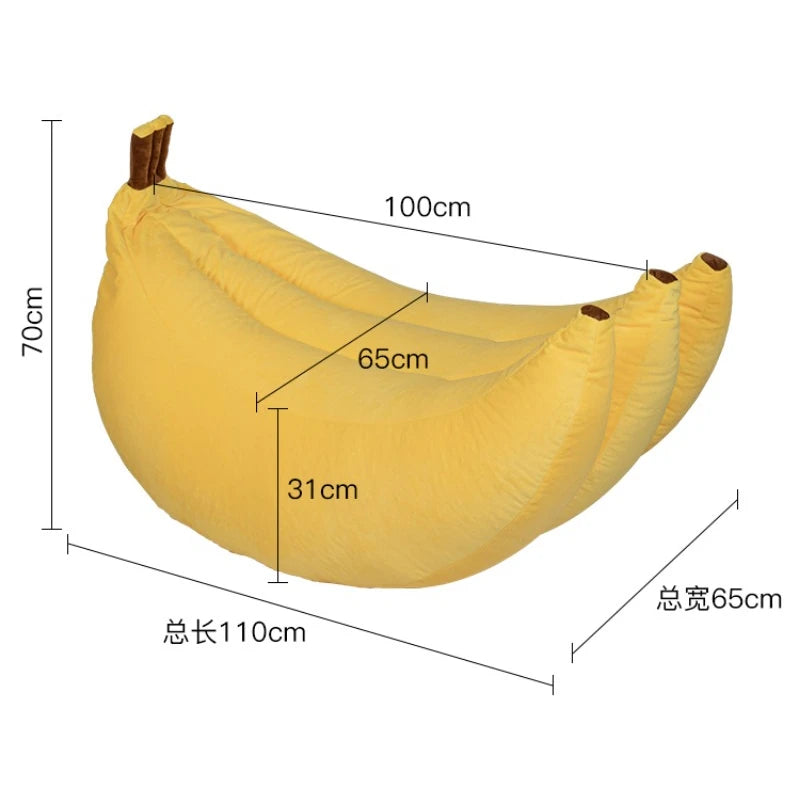 Creative Banana Shape Tatami Lounge Chair