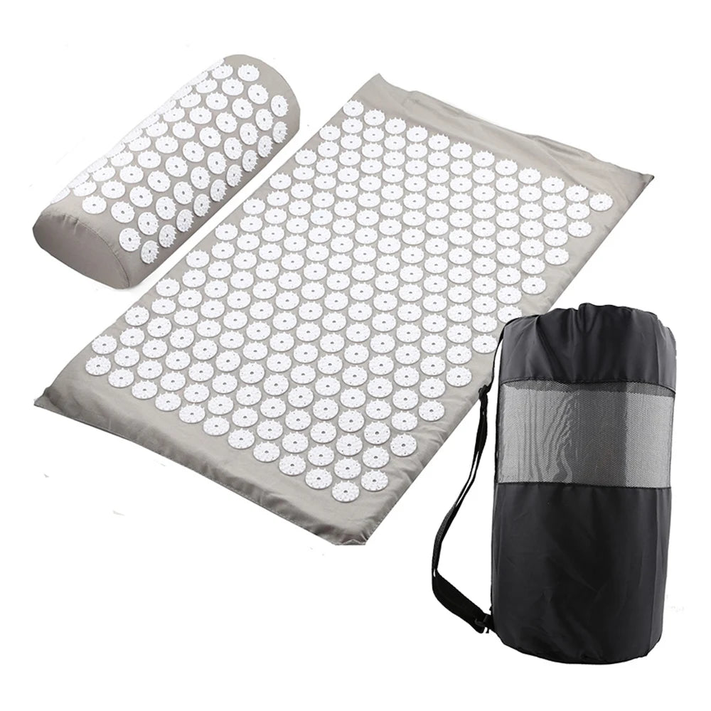 Acupressure Yoga Mat Relieve Stress Back Body Pain