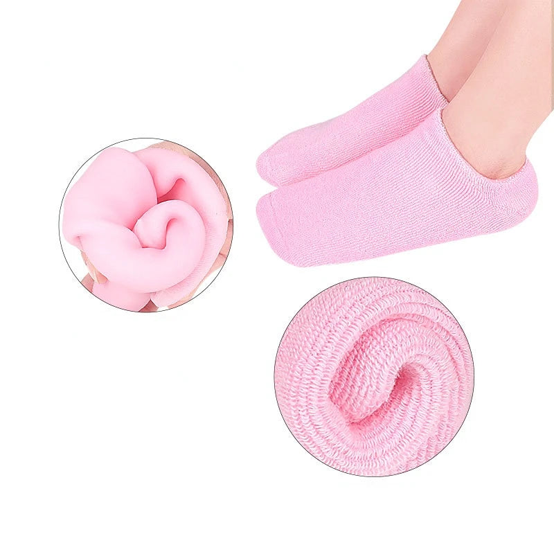 2pc Foot Care Spa Moisturizing Gel Socks Exfoliating