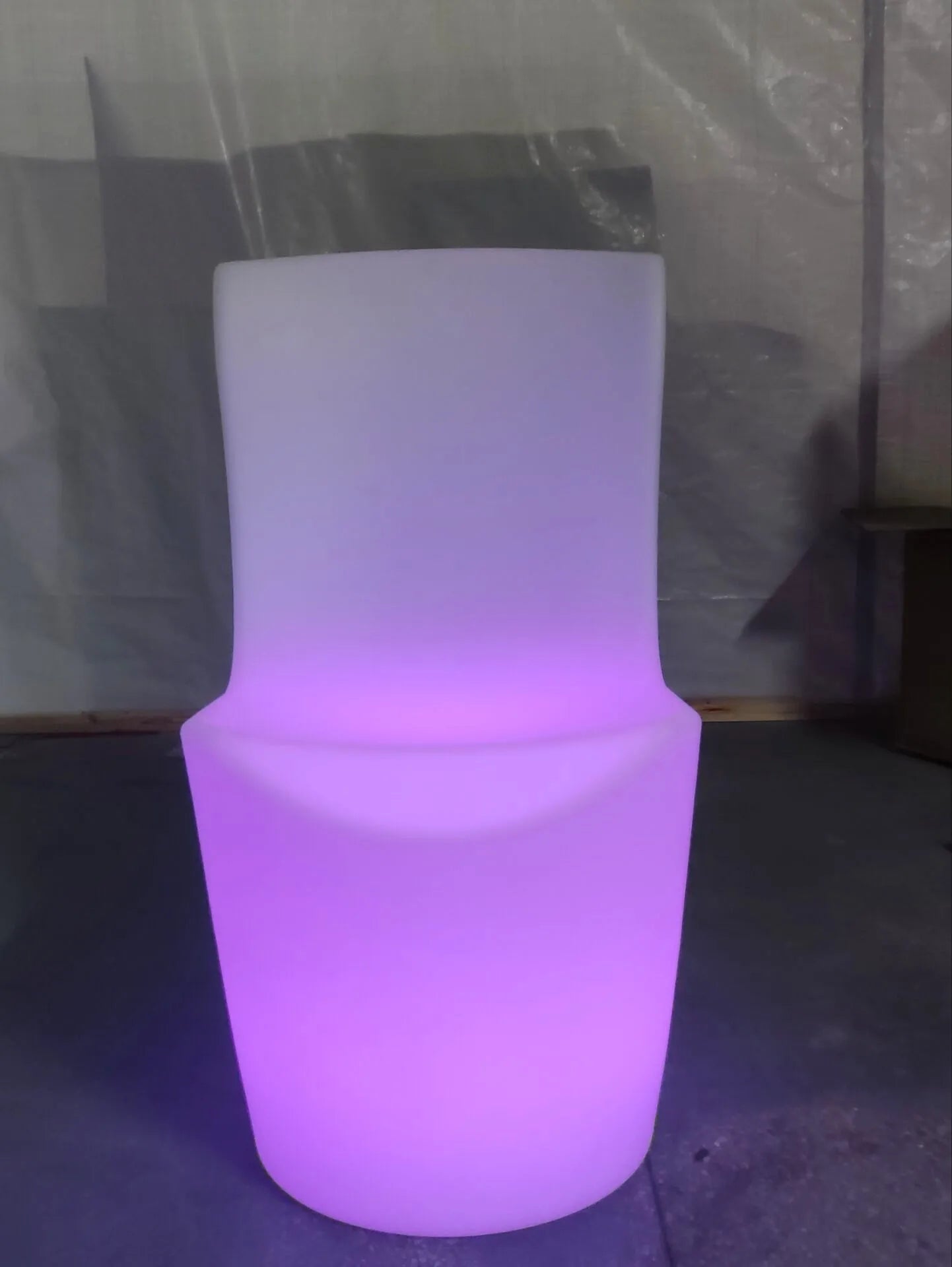 LED Illuminated Round Cocktail Table