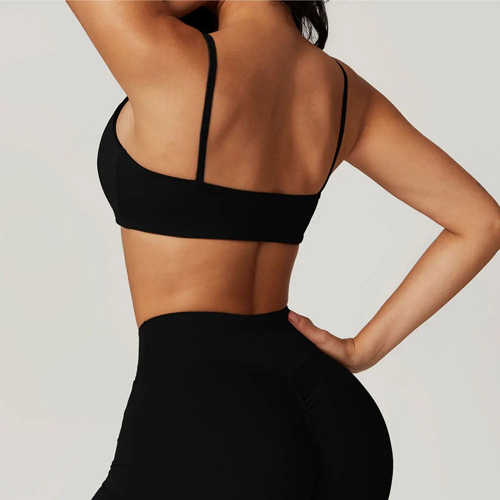 Workout Tank Top Backless Shockproof Breathable