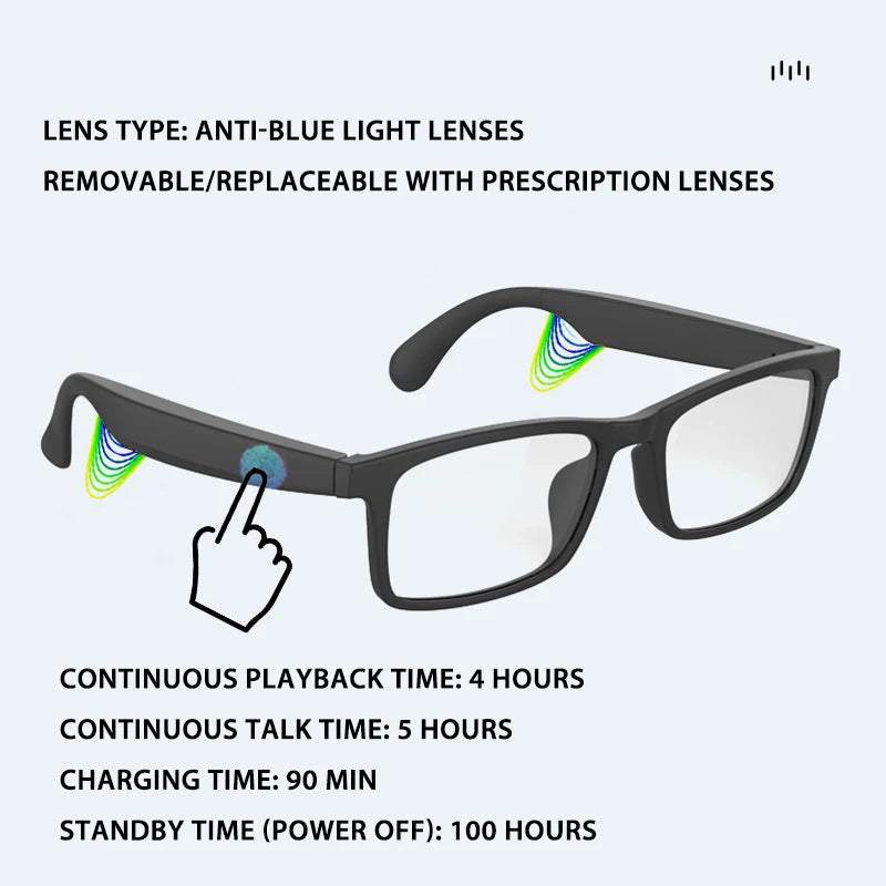 Smart Glasses Bluetooth Hands-Free Talking Music with Speaker