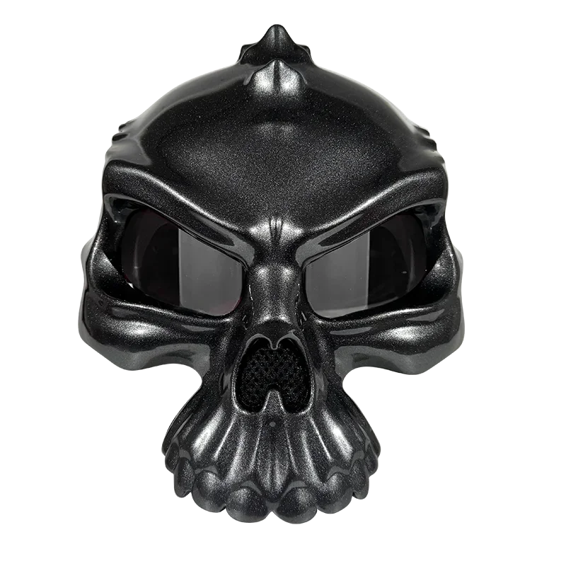 Retro Skull Half Face Motorcycle Helmet – ECE/DOT Approved