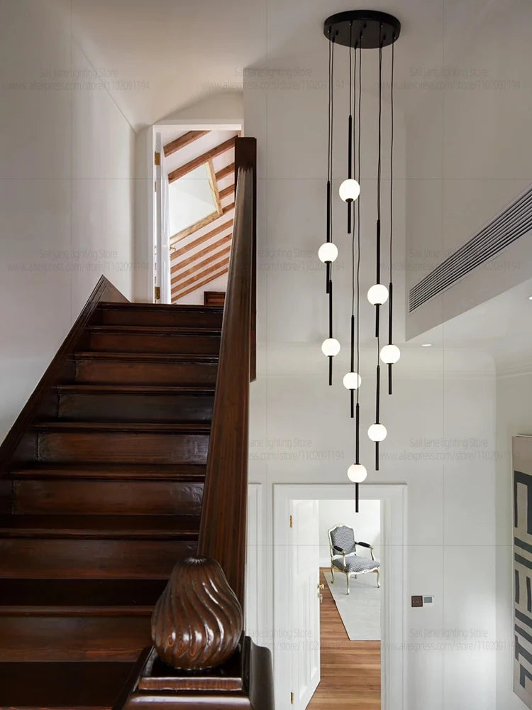 Modern LED Hanging Staircase Chandelier
