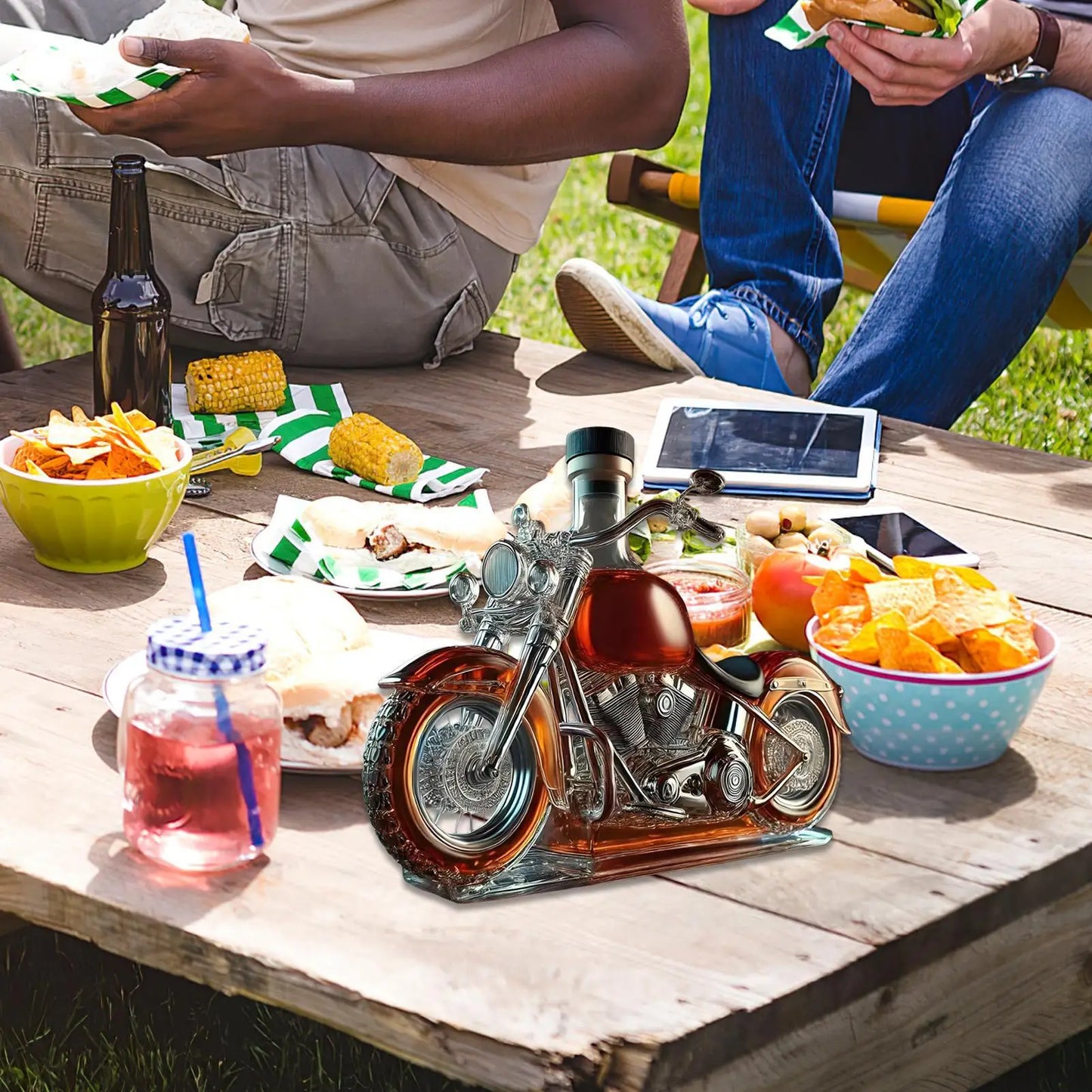 Motorcycle Glass Decanter for Motorcycle Lovers