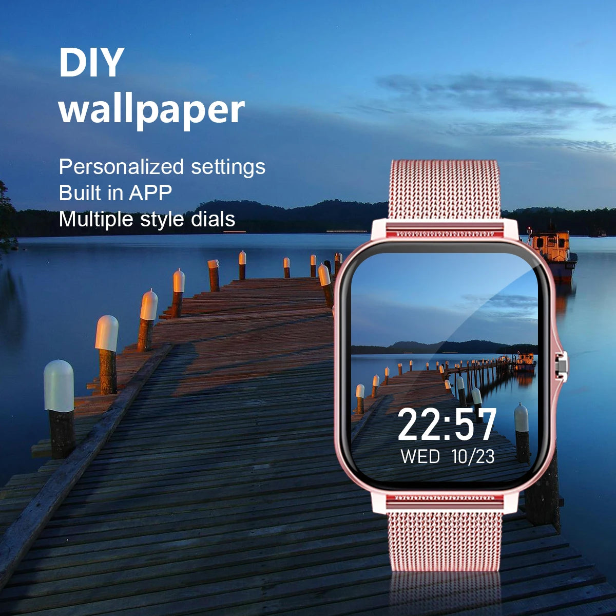 Smart Watch Wireless Fitness Monitoring for IPhone/Andriod