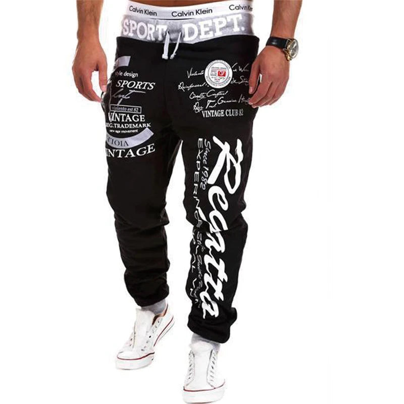 Men's Sweatpants Letter Graphic Prints Casual