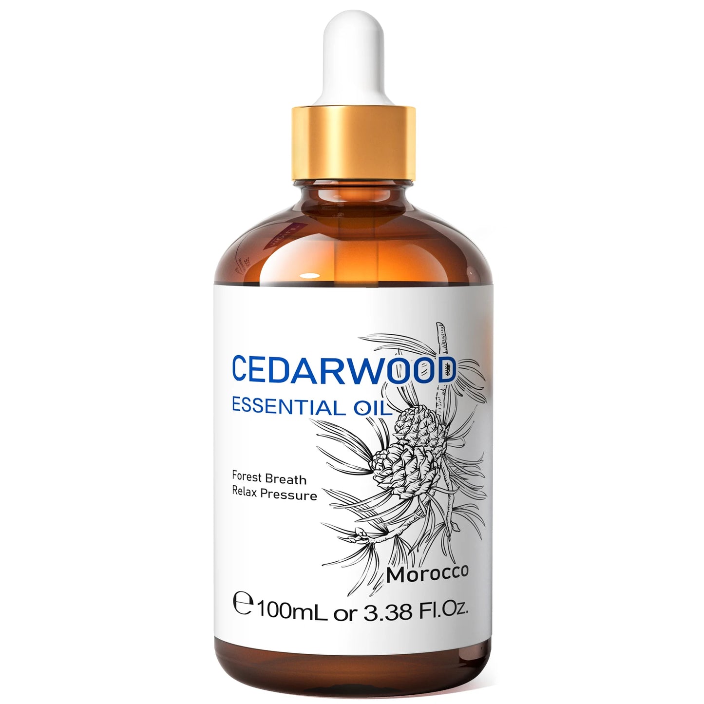 HIQILI 100ML Cedarwood Essential Oil Massage, Relaxing, Relieving Stress