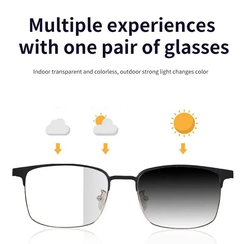 Bluetooth Smart Glasses Auto-Color Changing Touch Control