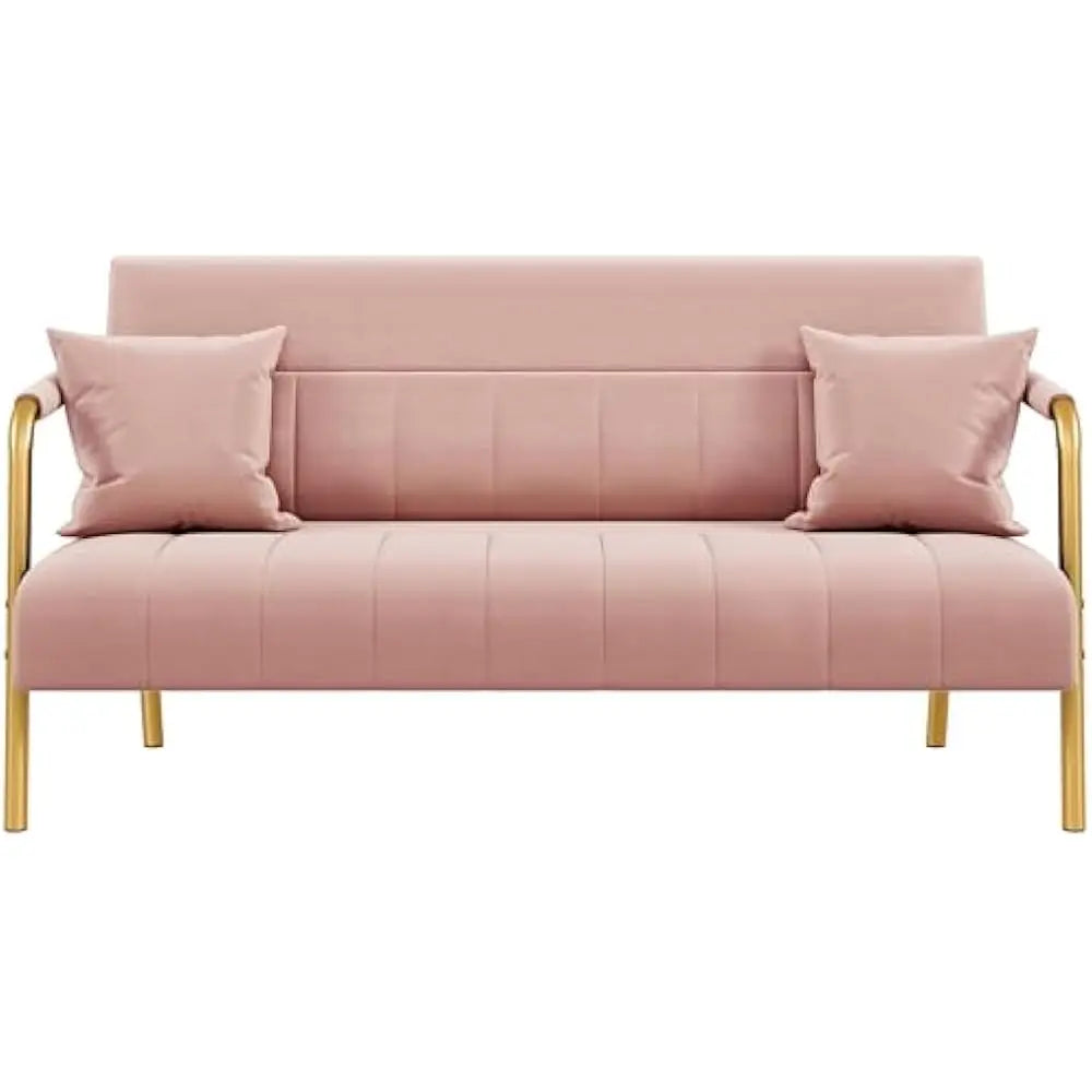 56.5" Luxurious Velvet Fabric Living Room Sofa