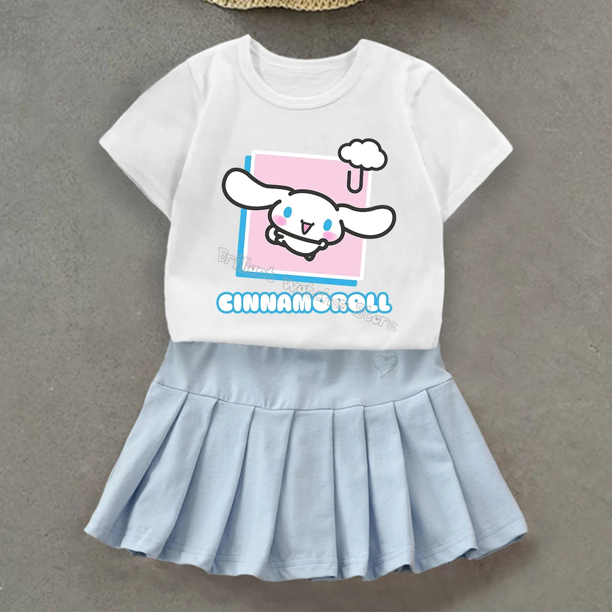 Cinnamoroll T-Shirt & Pleated Skirt Set