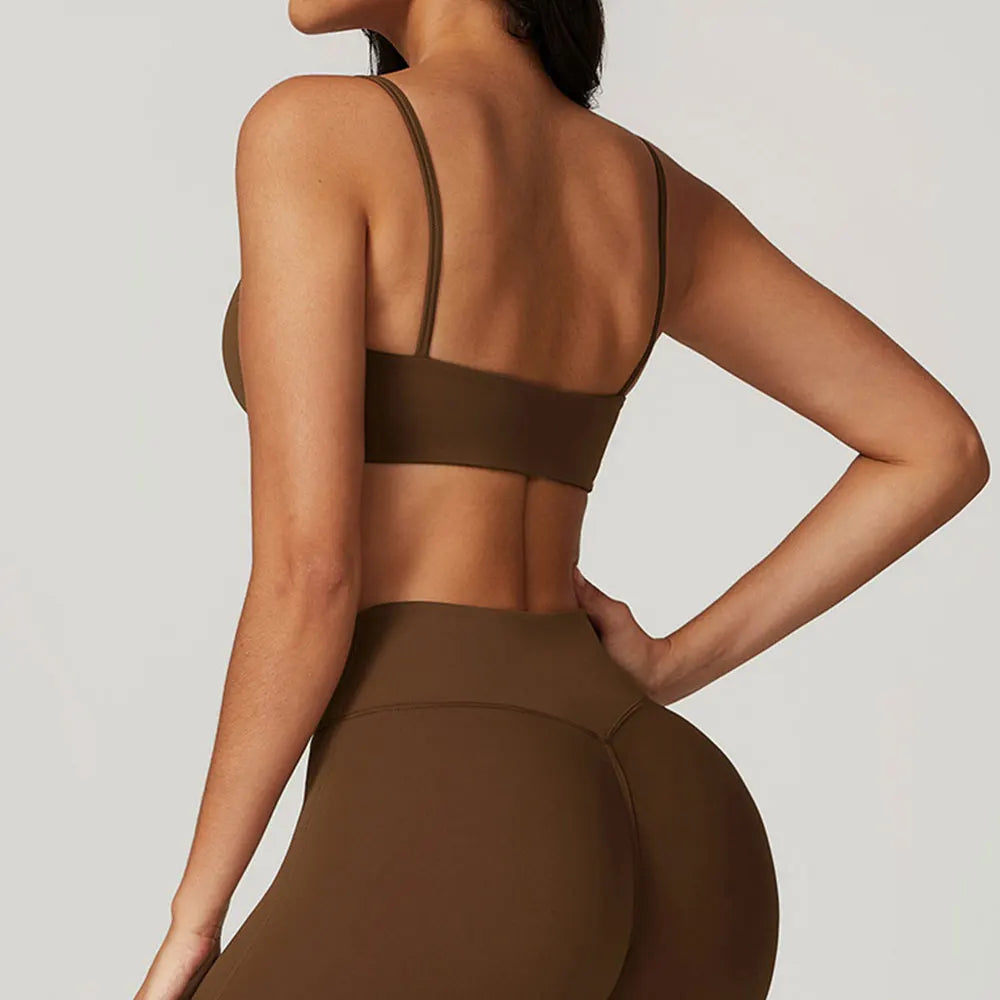 Workout Tank Top Backless Shockproof Breathable