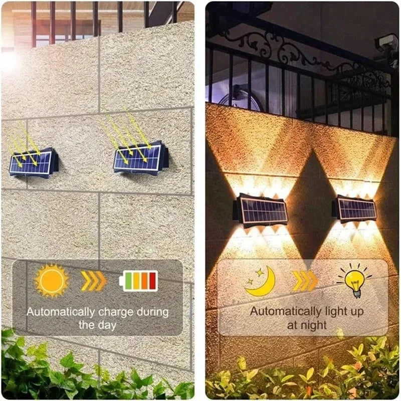 4/6/8LED Solar Powered Waterproof Streetlight