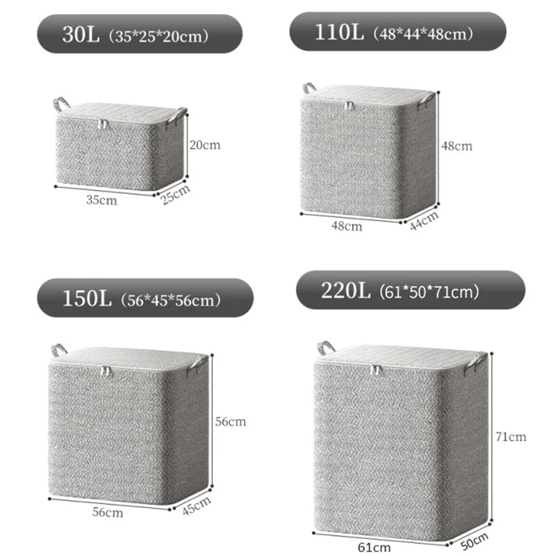 Large-capacity household storage box