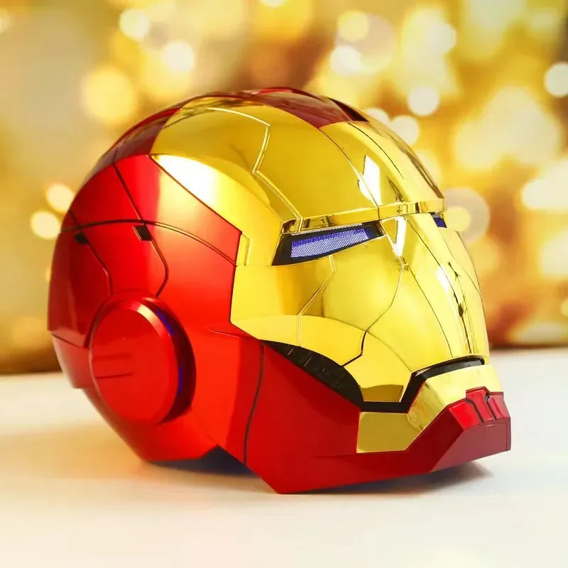 Iron Man Cosplay Voice Control Helmet Led Eyes