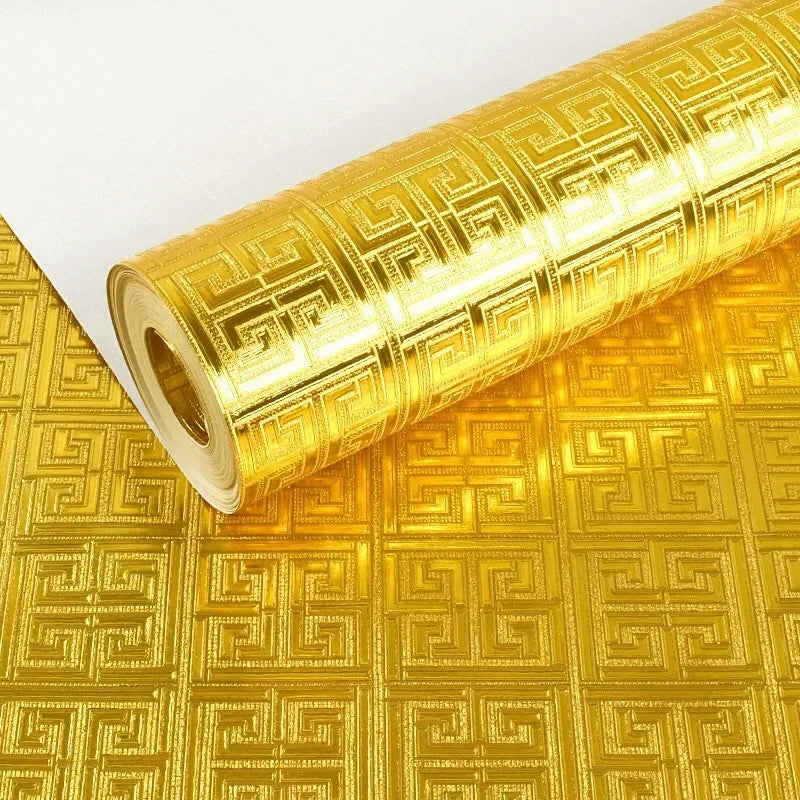 Waterproof Luxury Metallic Glitter Foil Wall Paper