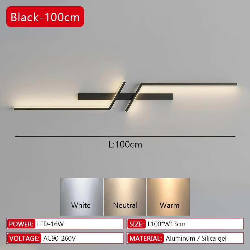 Modern Long Strip Wall Sconces